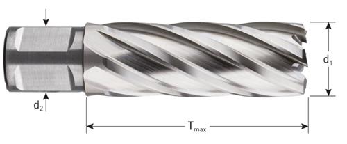 Rotec Kernbohrer HSS Silver-Line 38,0 mm SL55 Weldon