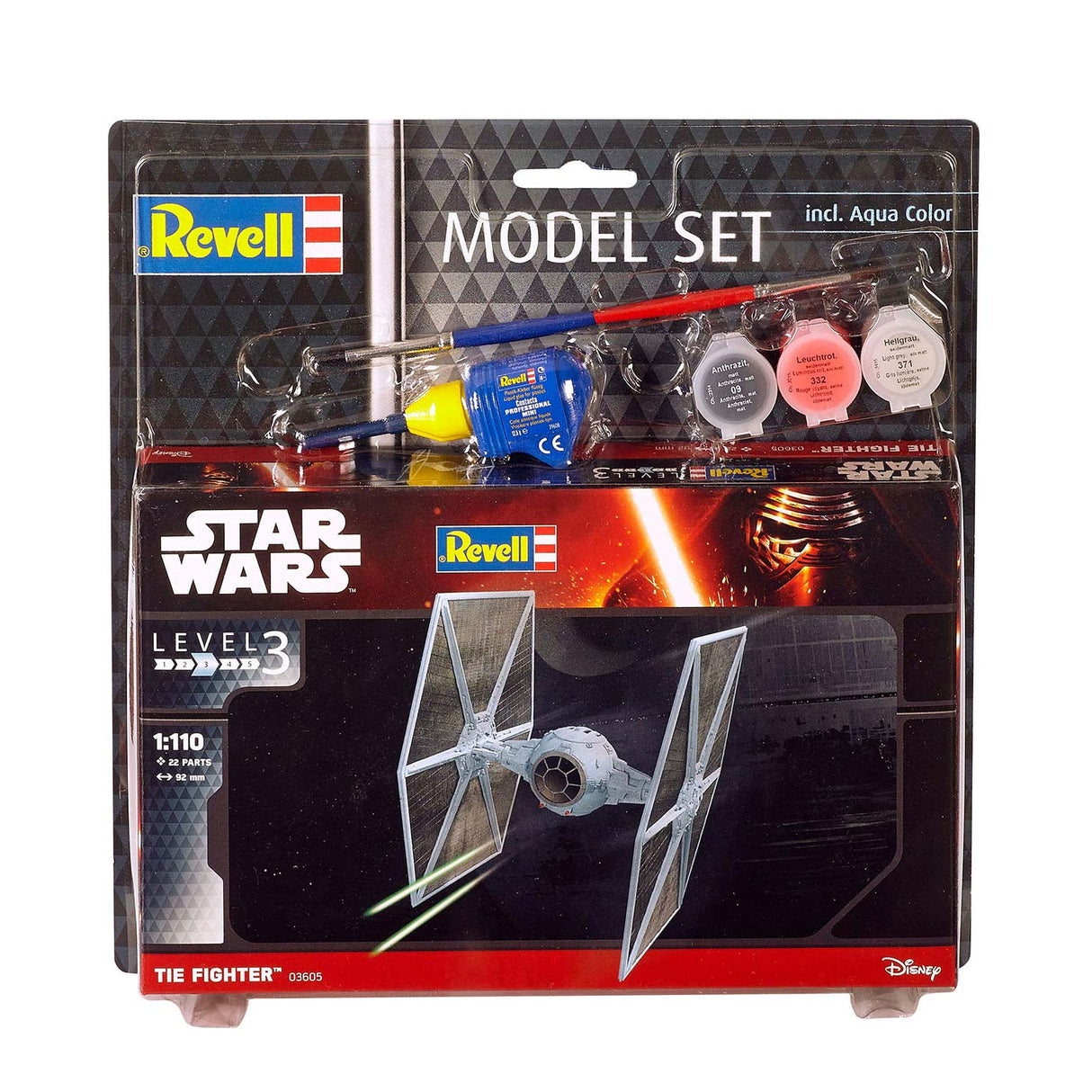 Revell Modellset - Tie Fighter 22-tlg. - inkl. Grundfarben