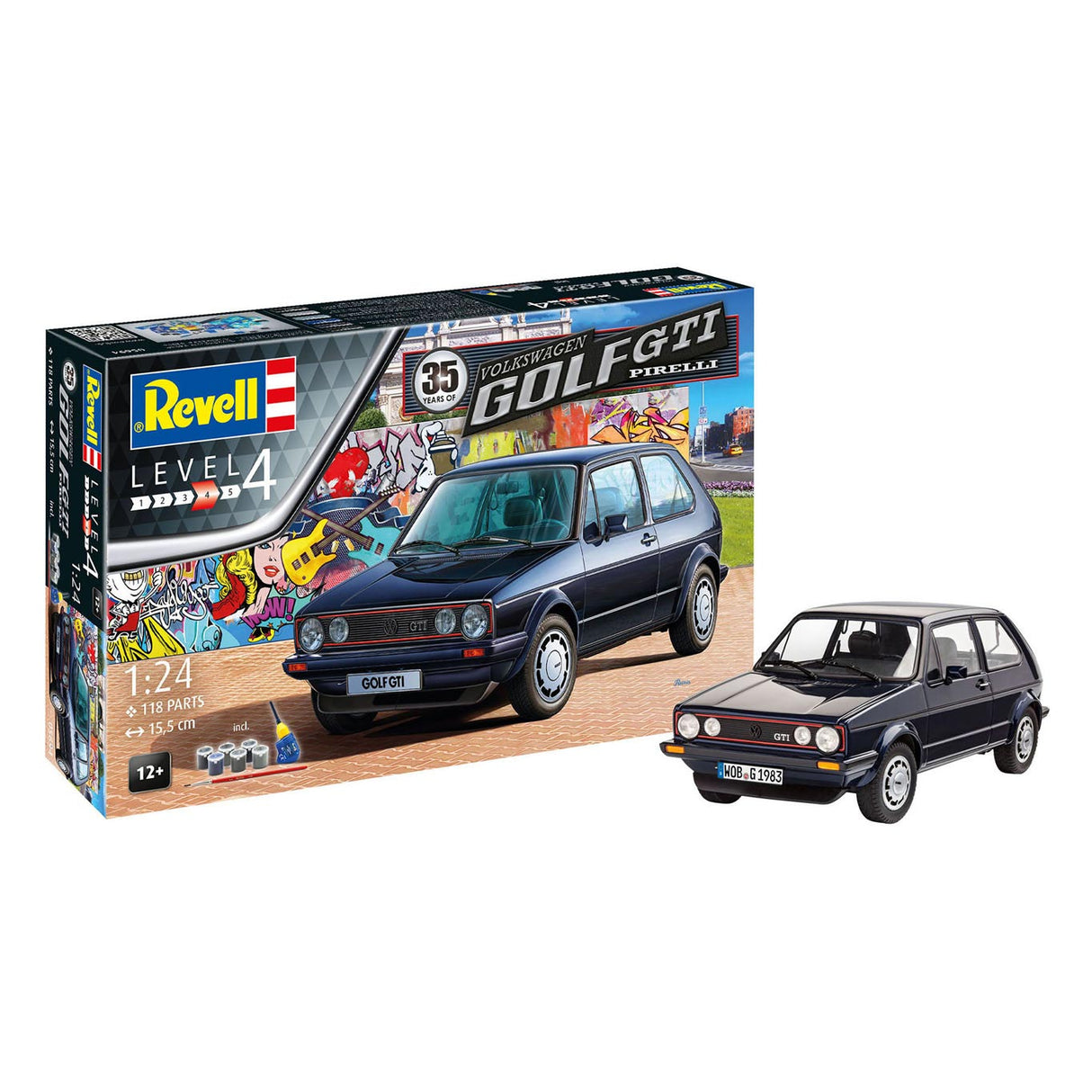 Revell Geschenkset Volkswagen Golf GTI Pirelli Modellkonstruktion