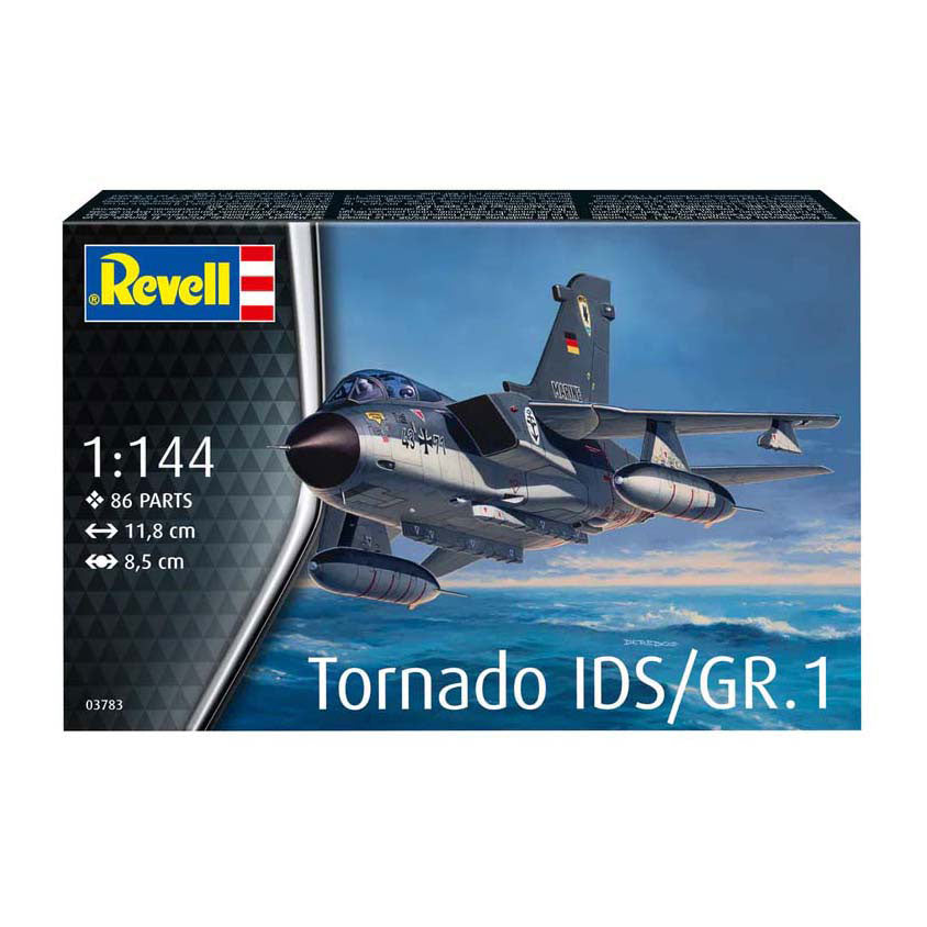 Revell Modellbausatz Flugzeug – 03783 Panavia Tornado IDs Gr.1 – Kampfjet aus Kunststoff – 1:144 – Modellbau
