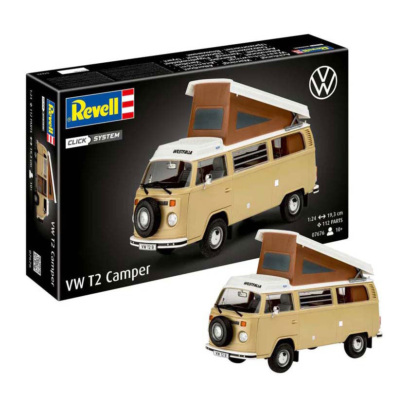 Revell Modellbausatz - VW T2 Camper 1:24 - 112-tlg.