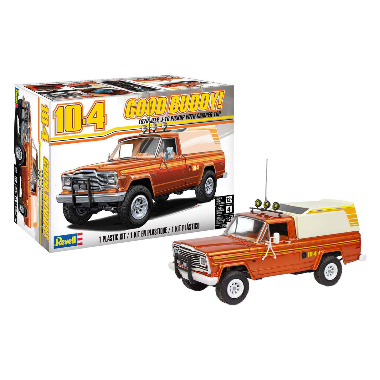 Revell Modellbausatz - 1979 Jeep J-10 Pickup mit Wohnmobilverdeck 1:24 -