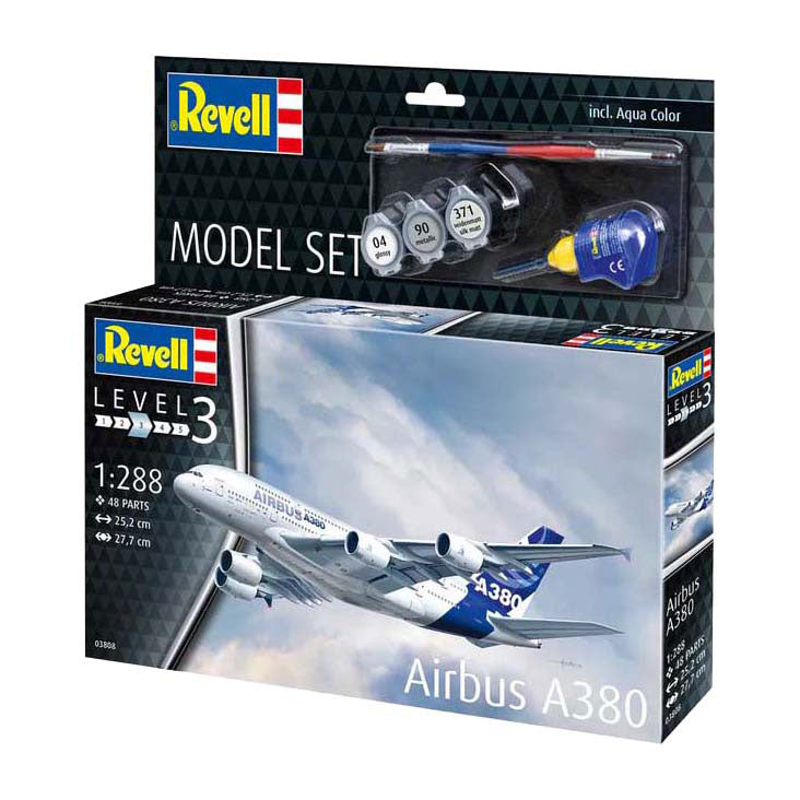 Revell Modellbausatz - Airbus A380 1:288 - 48tlg. - inkl. Grundfarben