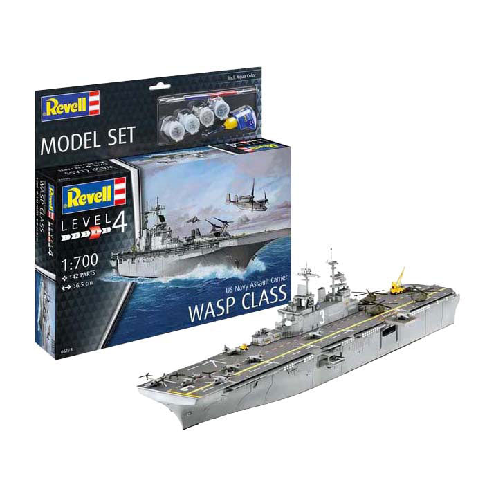 Revell Modellbausatz - US Navy Assault Carrier Wasp Class 1:700 - 142-tlg.