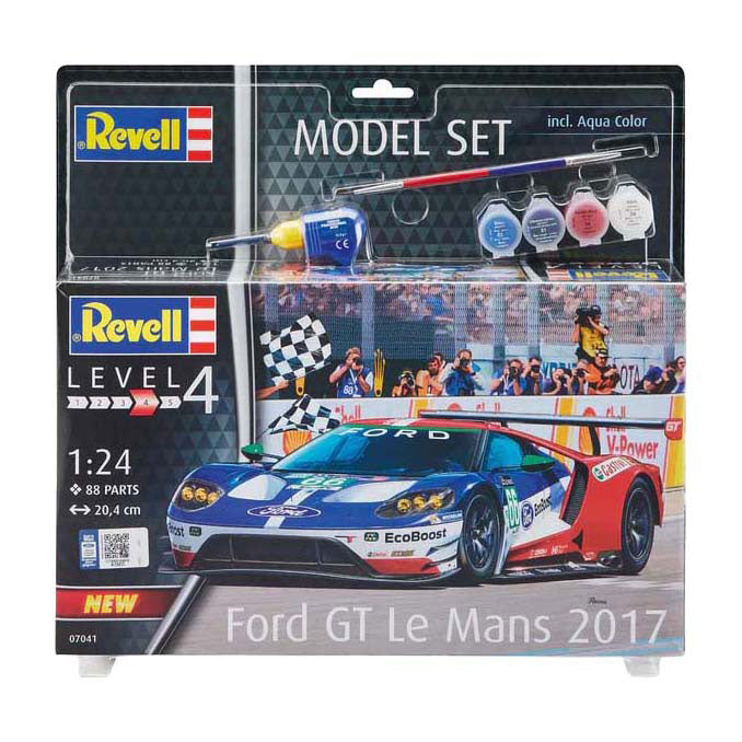 Revell Modellbausatz - Ford GT Le Mans 1:24 - 88 Stück. - inkl. Grundfarben