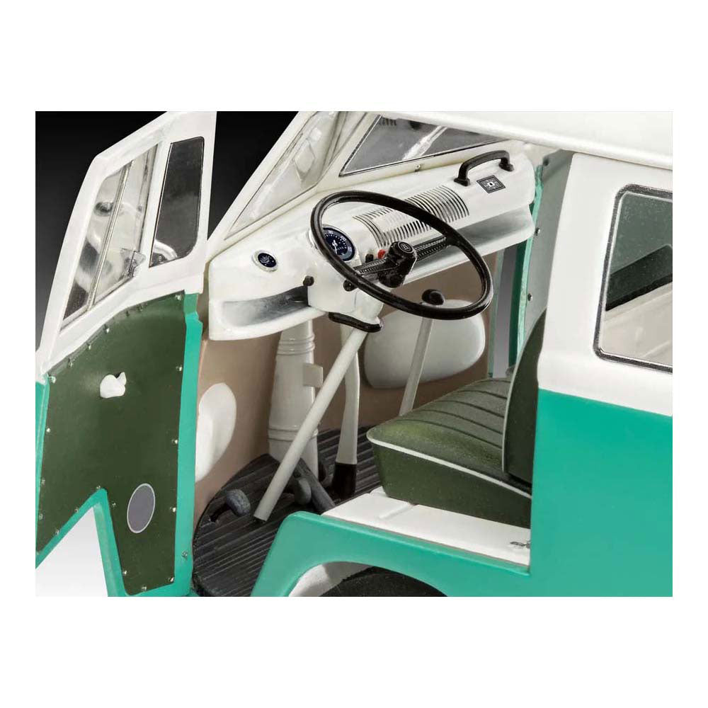 Revell Modellbausatz - VW T1 Bus 1:24 - 146-tlg. - inkl. Grundfarben