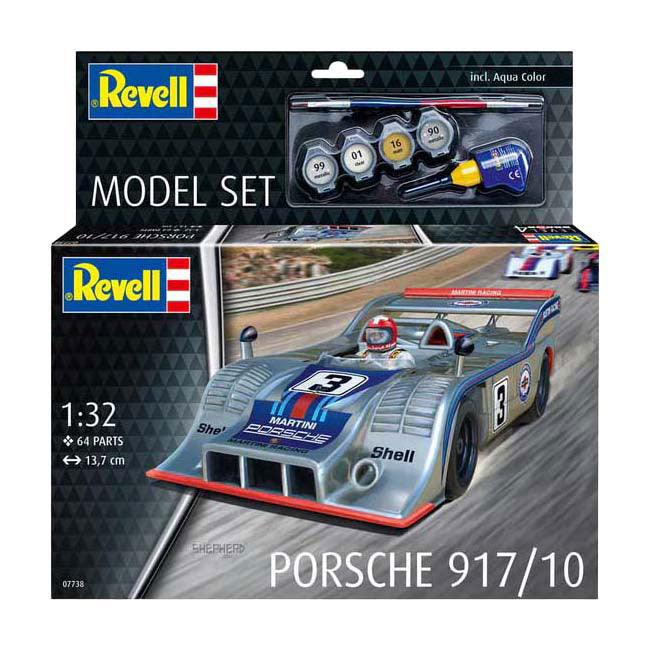 Revell Modellbausatz - Porsche 917 1:32 - 64 Teile - inkl. Aqua-Color-Grundfarben