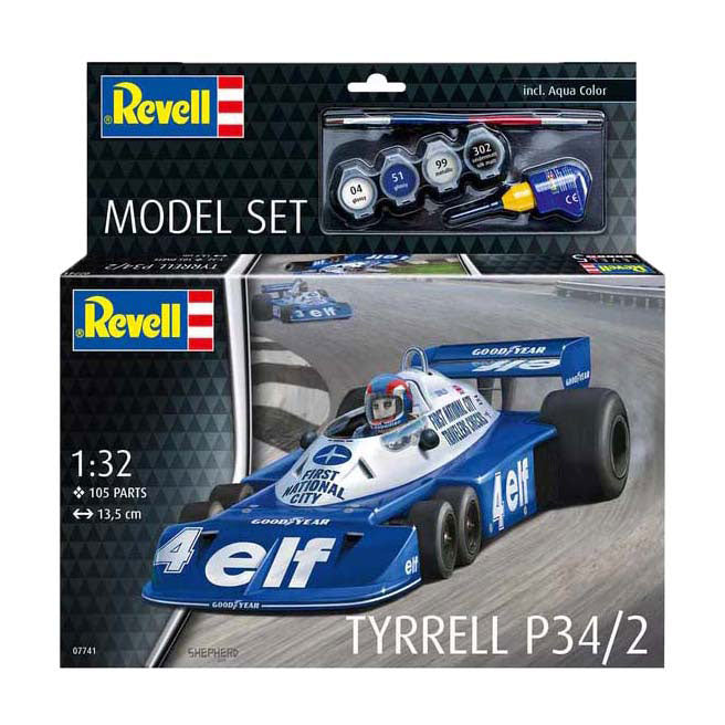 Revell Modellbausatz - Tyrrel P34 2 1:32 - 105-tlg. - inkl. Grundfarben