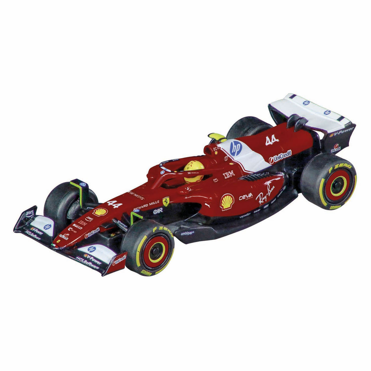 Carrera los!!! Rennstrecke - Champion's Racing m. Verstappen Nr. 1 gegen l. Hamilton Nr.44