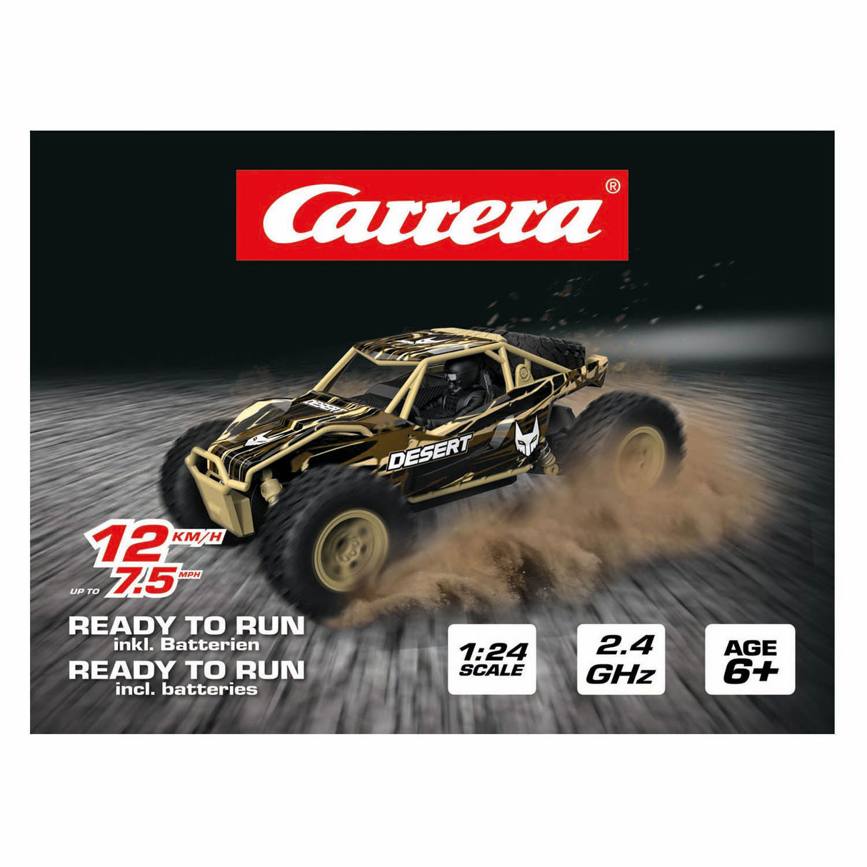 Carrera RC 2,4 GHz Wüstenbuggy – 1:24
