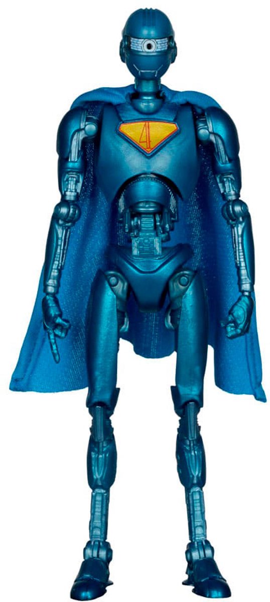 Mcfarlane toys superman (2025) dc multiverse deluxe action figure superman robot (red platinum edition) 18 cm action figuur