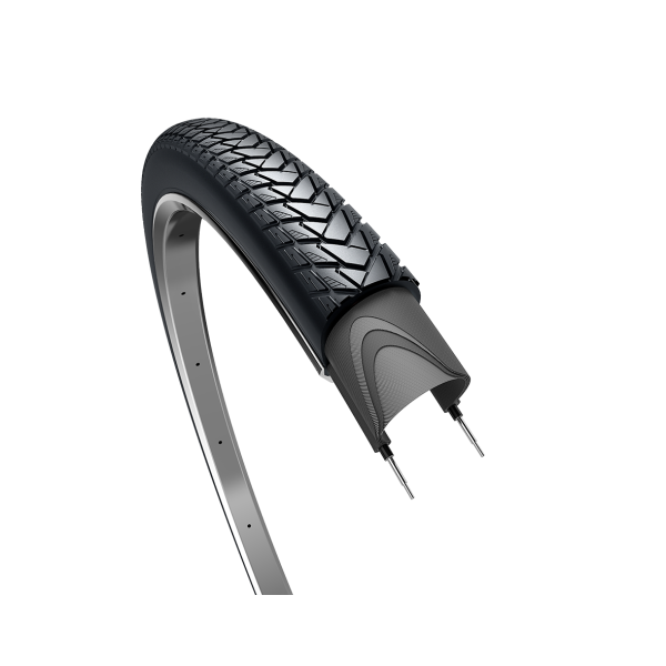 Edge Tire Traveller Basic 28 x 1,40 37-622 mm - schwarz mit Reflexion