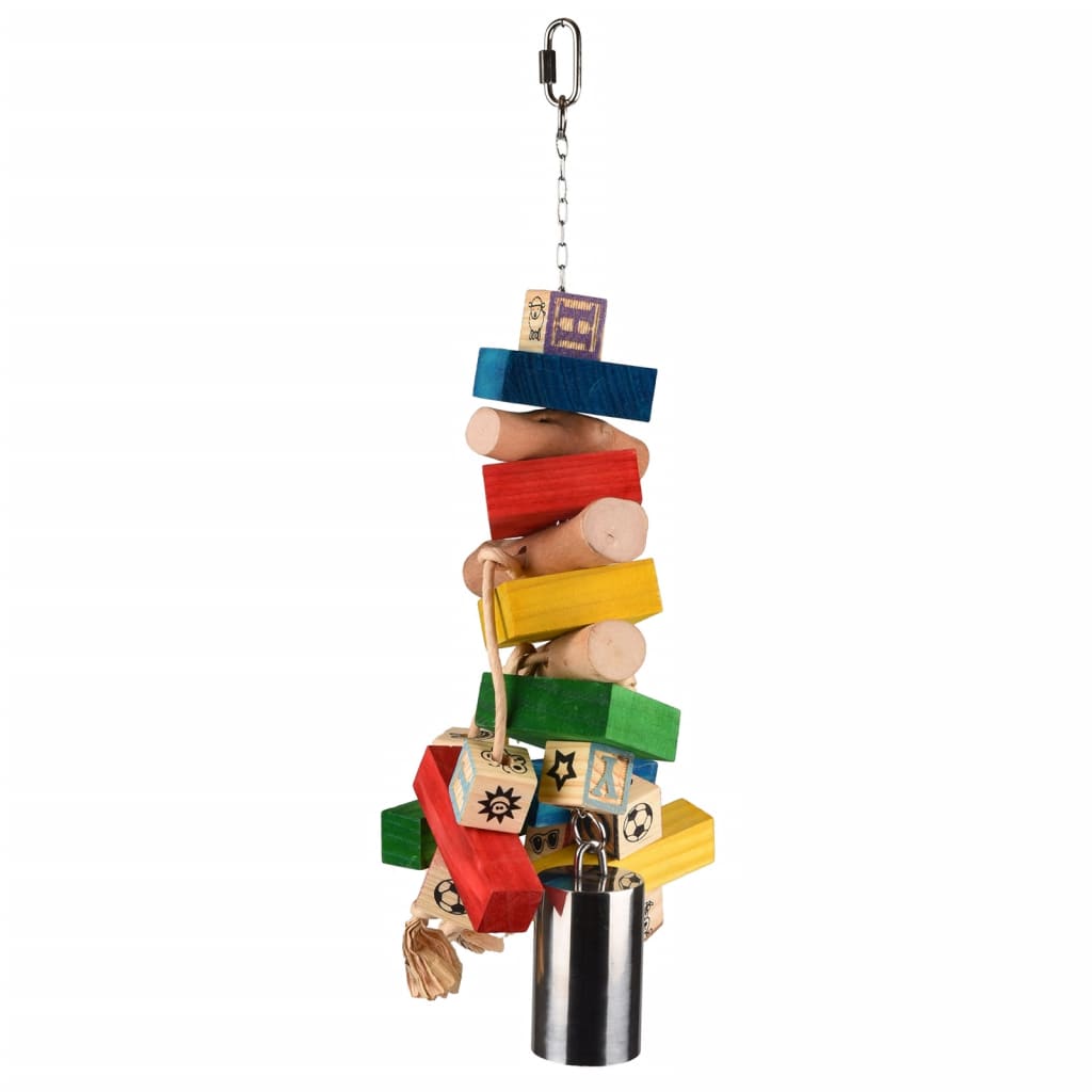 Flamingo Vogelspielzeug Bell Regenbogen Anhänger 52 cm Multi -Colored