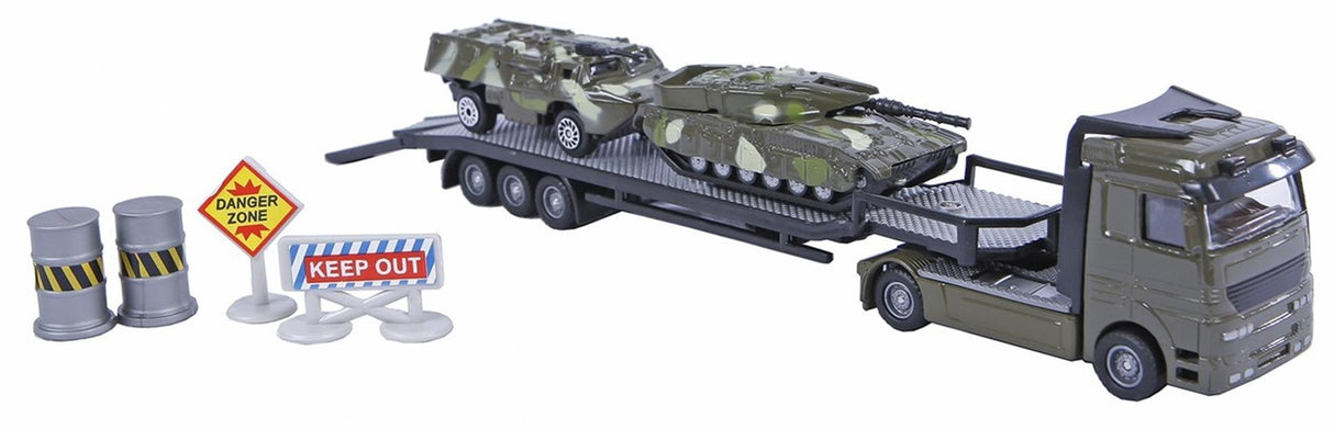 2-teiliger Militärtransporter + Panzer 24 cm