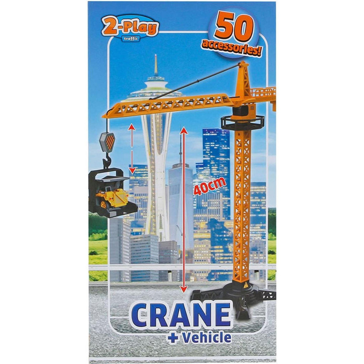 2-Spielkran 40cm mit Fahrzeug