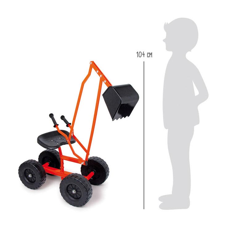 Kleiner Fuß - Bagger mit Rädern