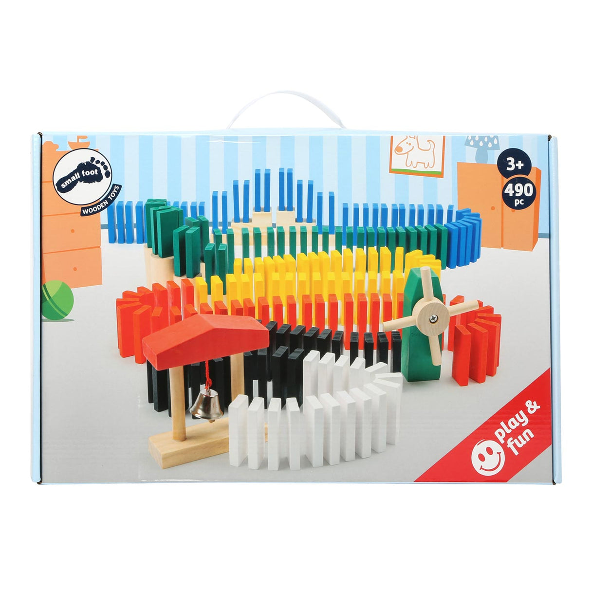 Small Foot - Holz-Domino-Rallye, 490-tlg.