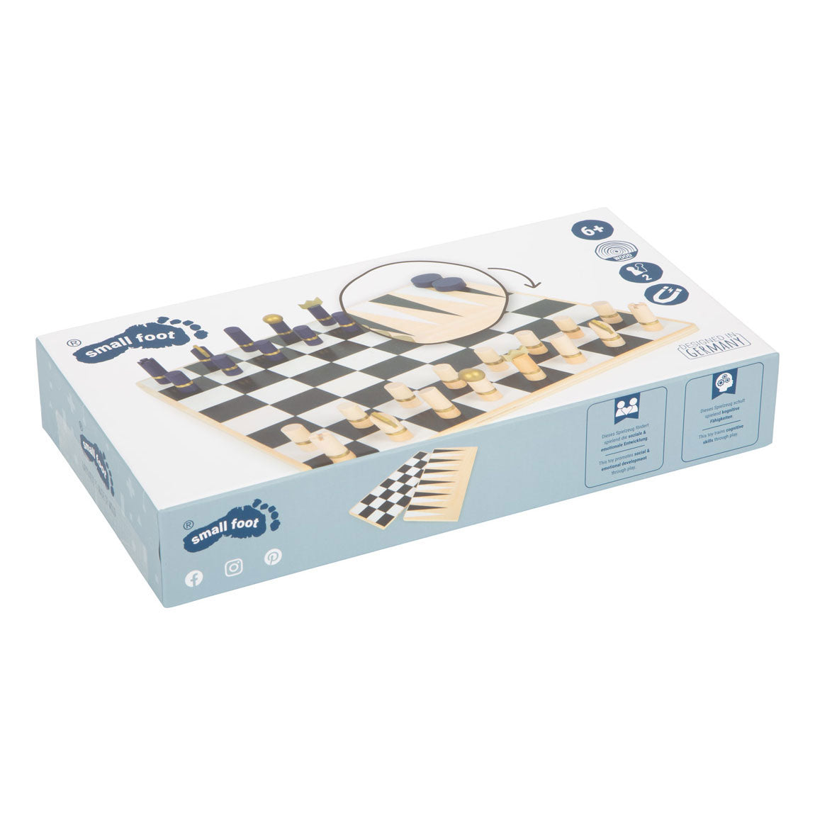 Kleiner Fuß - Schach und Backgammon -Spiel (Goldene Edition)