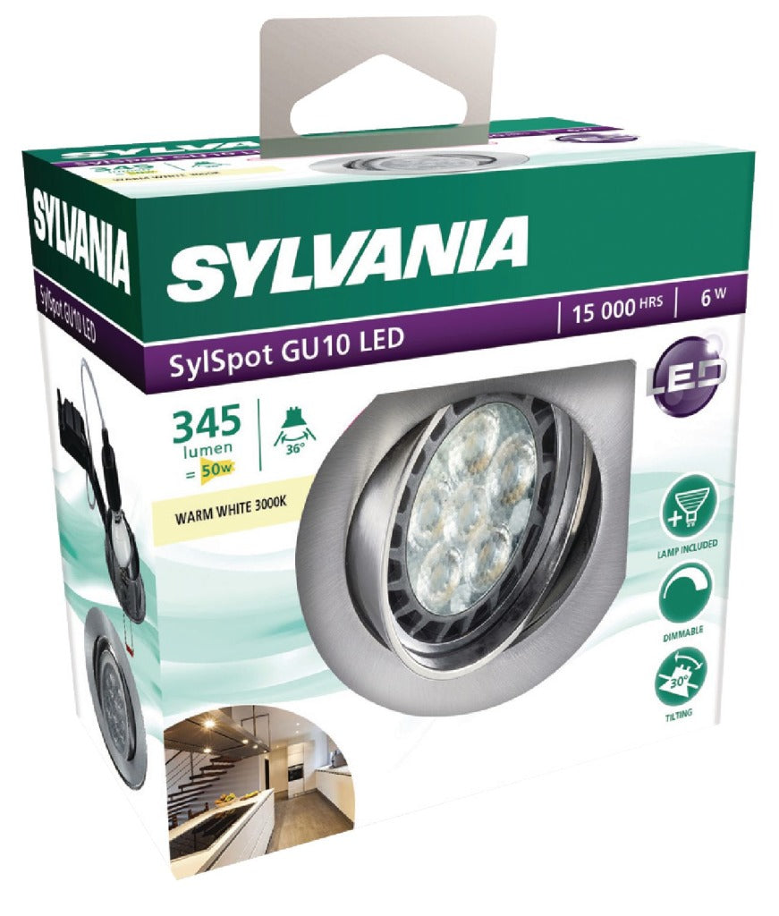 Sylvania syl-0053381 LED-Downlight 6 W 3000 K 345 lm