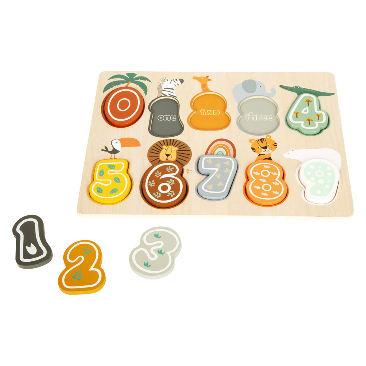 Small Foot - Holzfigurenpuzzle Safari