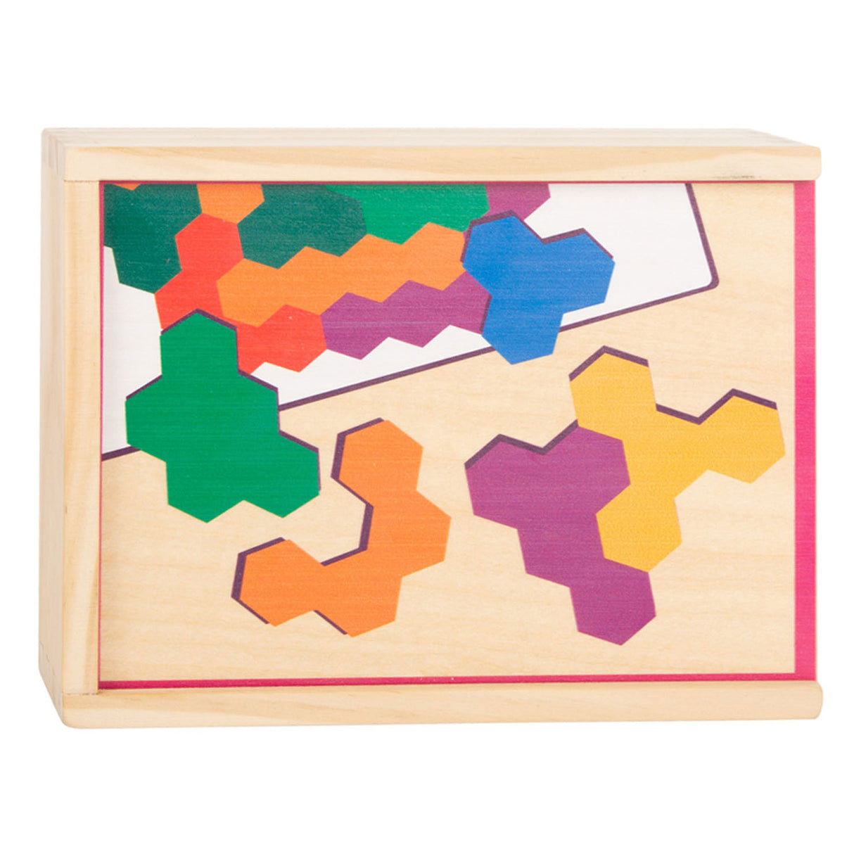 Kleiner Fuß - Holzformpuzzle Sechseck