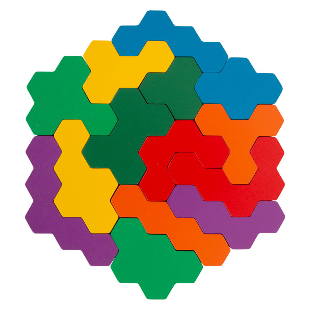 Kleiner Fuß - Holzformpuzzle Sechseck