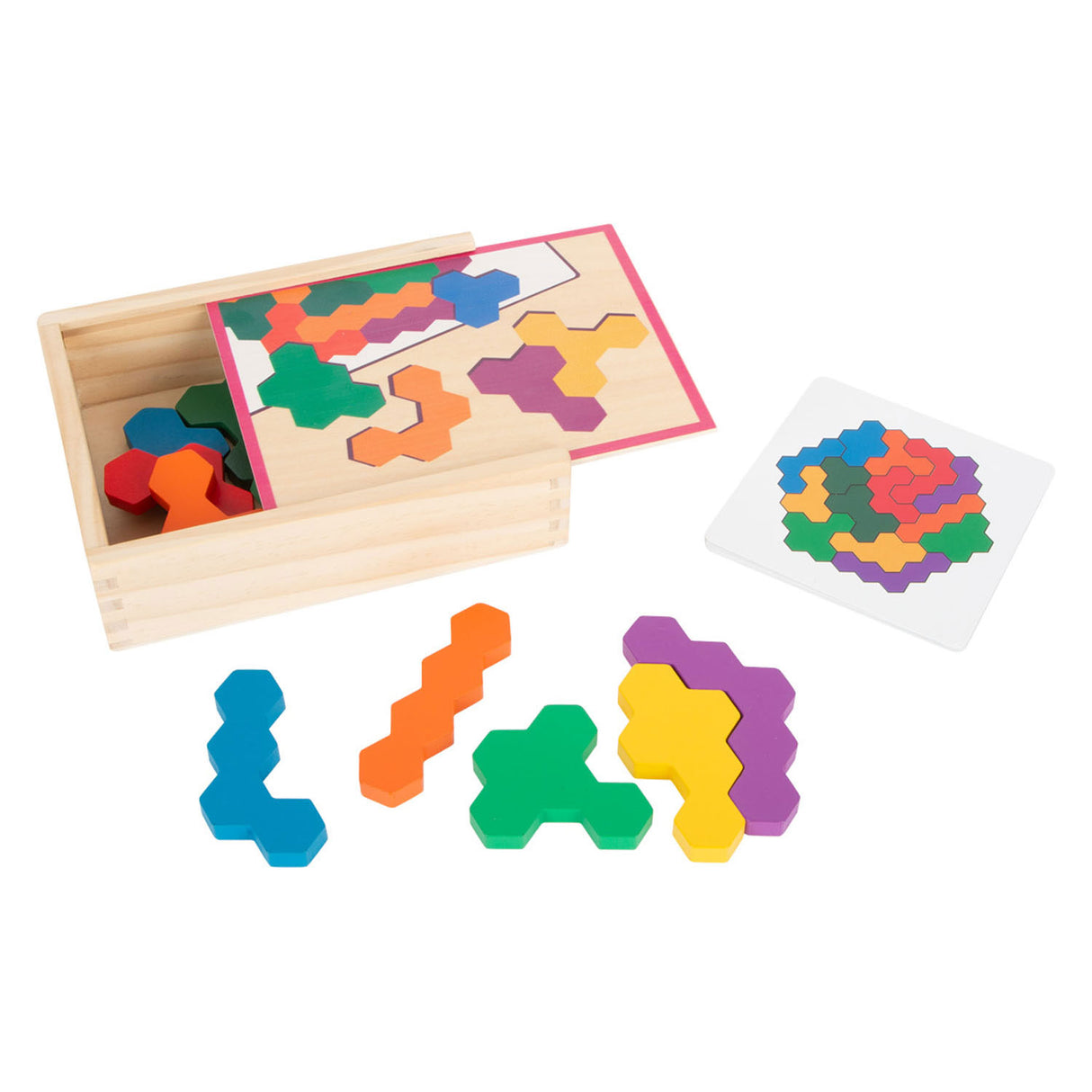 Kleiner Fuß - Holzformpuzzle Sechseck