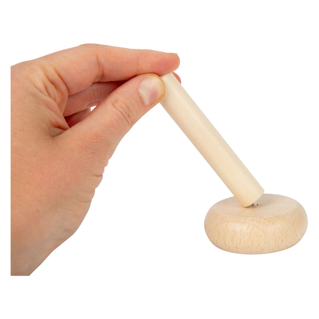 Kleiner Fußhölzer Stapelstapel -Turm Tierpastell, 6dlg.