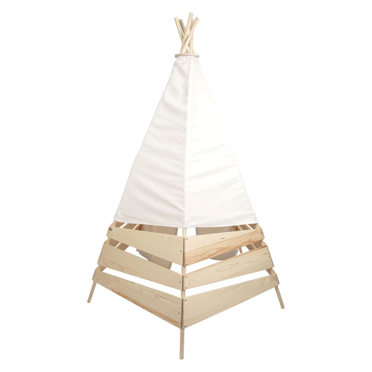Kleiner Fuß - Holz Tipi Zelt im Freien