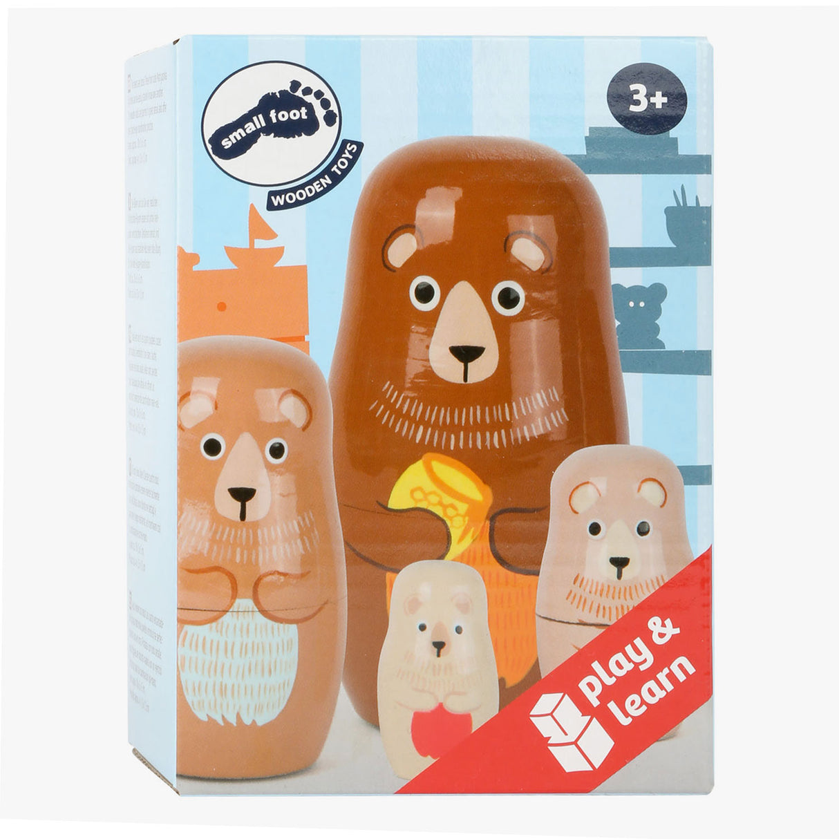 Small Foot - Holz-Matroschka-Puppen Bärenfamilie