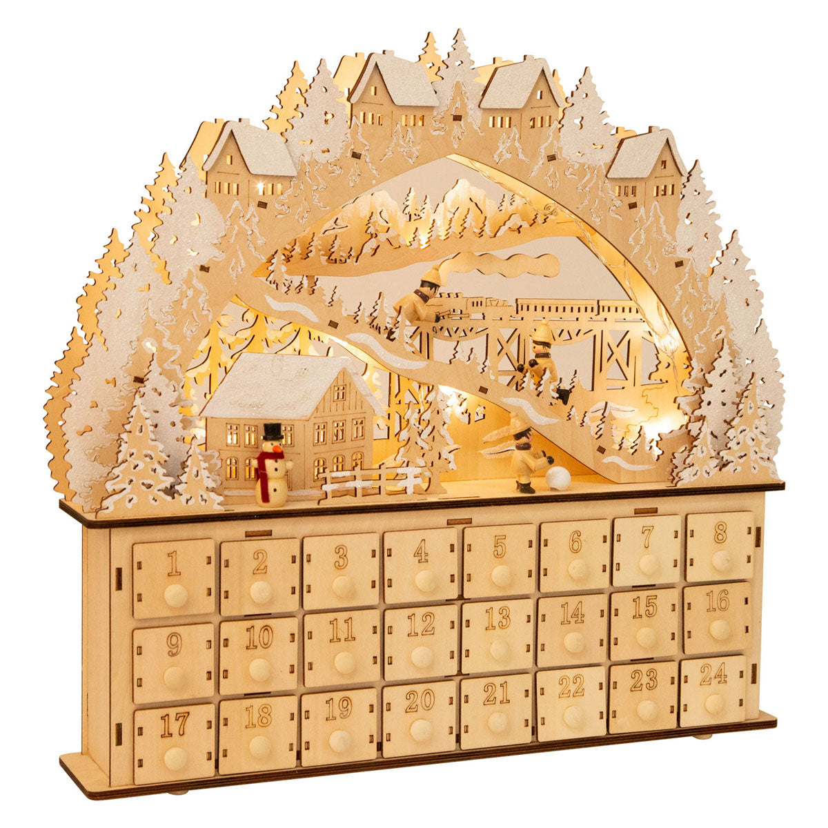 Small Foot - Adventskalender Ski aus Holz