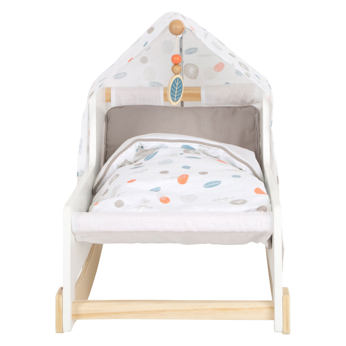 Kleiner Fuß - Holzschaukel-Puppenbett kleiner Knopf