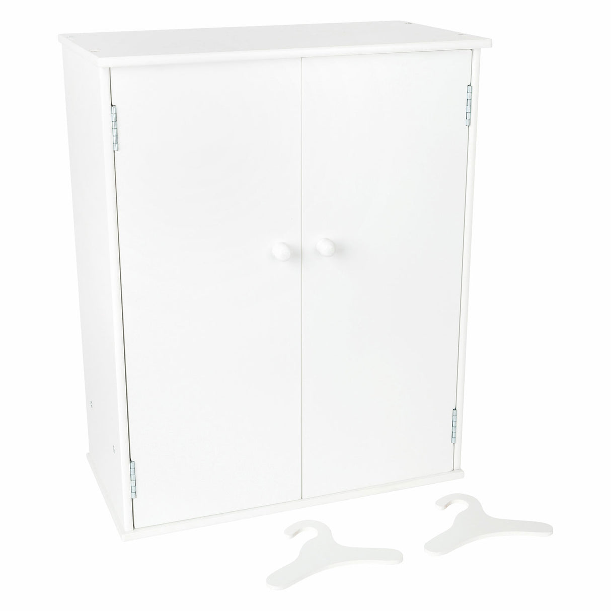 Small Foot - Puppengarderobe aus Holz mit Kleiderbügeln, 3-teilig.