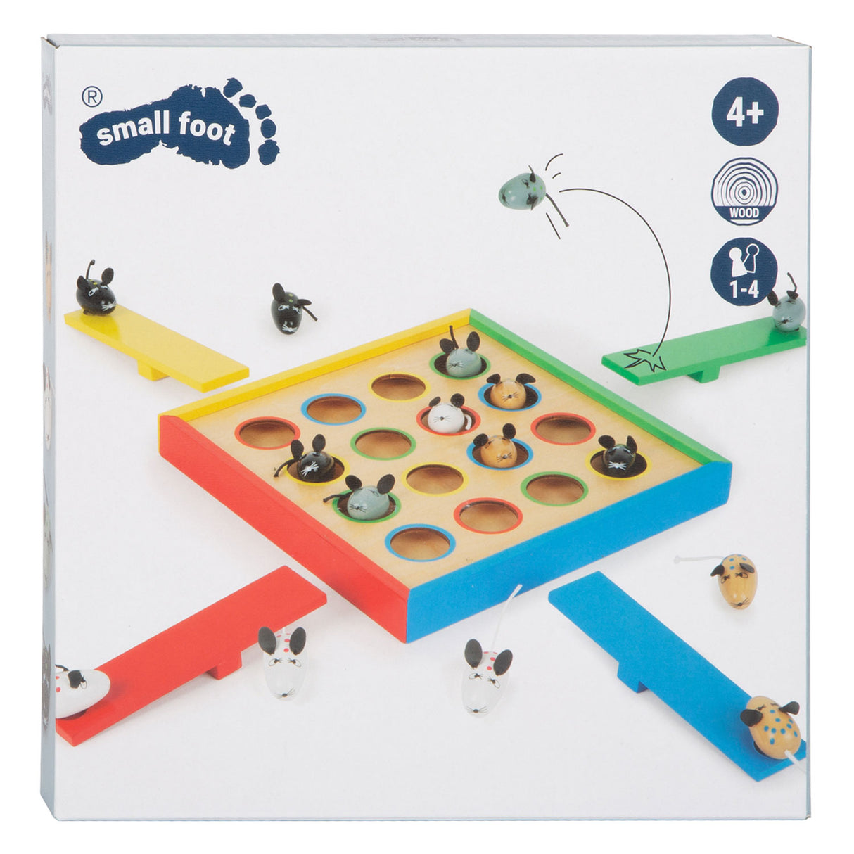Small Foot – Brettspiel mit springenden Mäusen