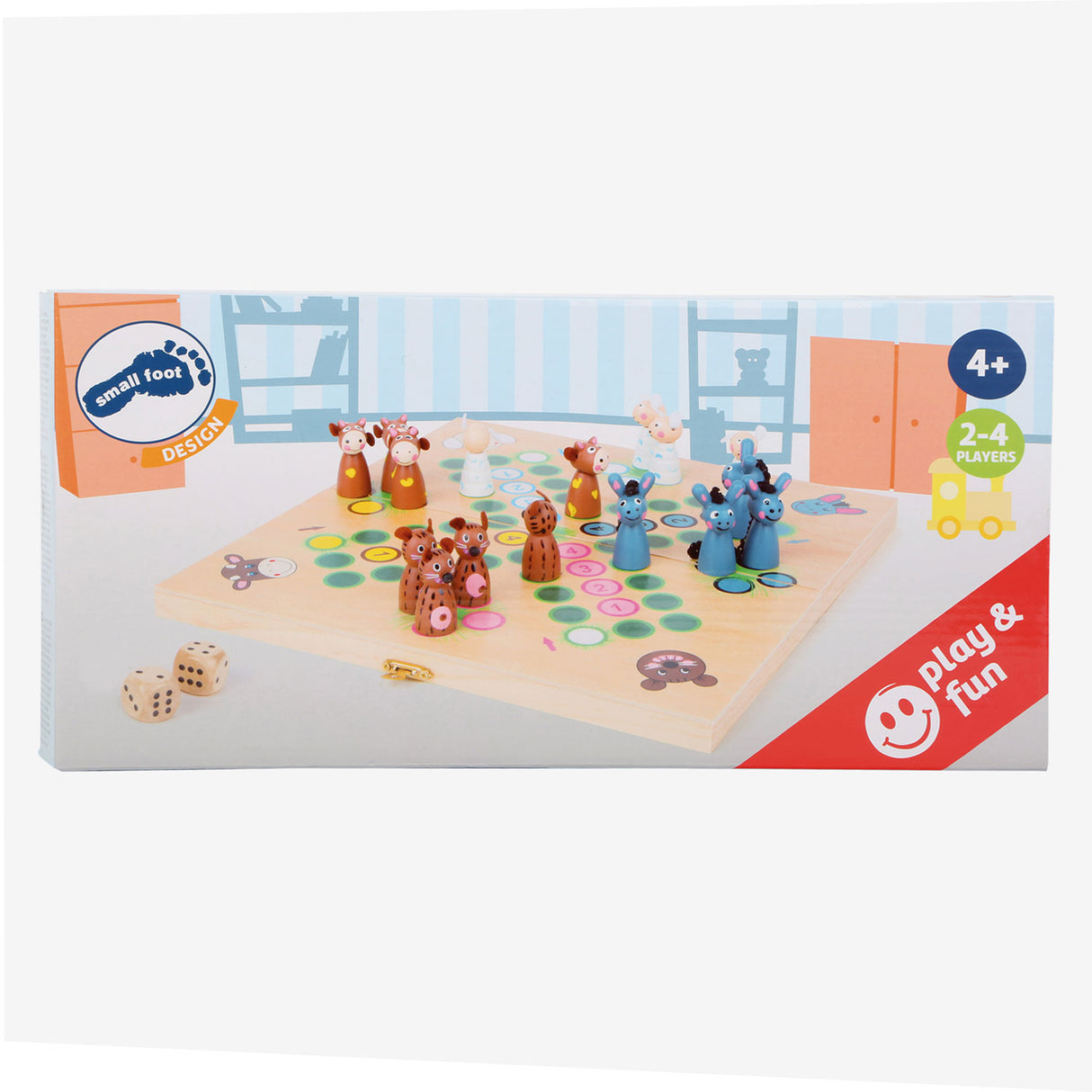 Small Foot - Ludo-Spiel auf dem Bauernhof aus Holz