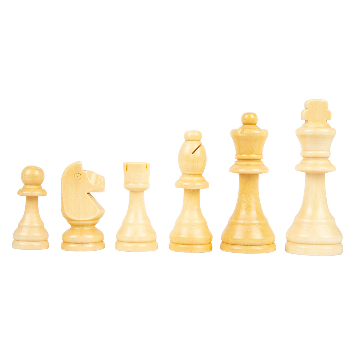 Kleiner Fuß - Schach und Dame aus Holz XL