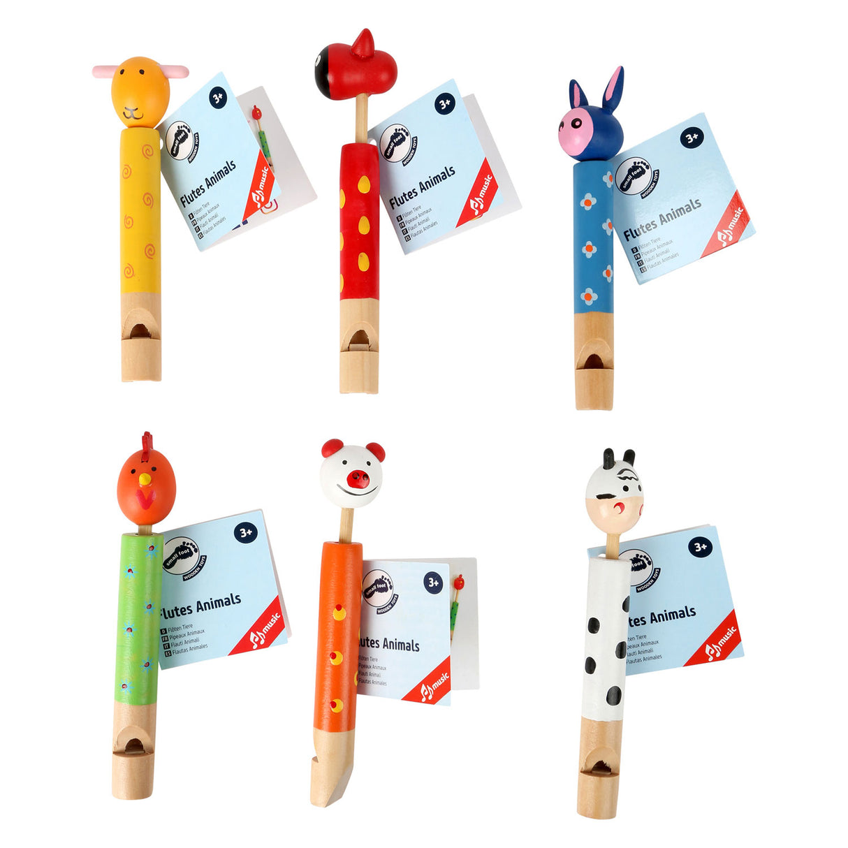 Small Foot - Tierpfeife, 6er-Set