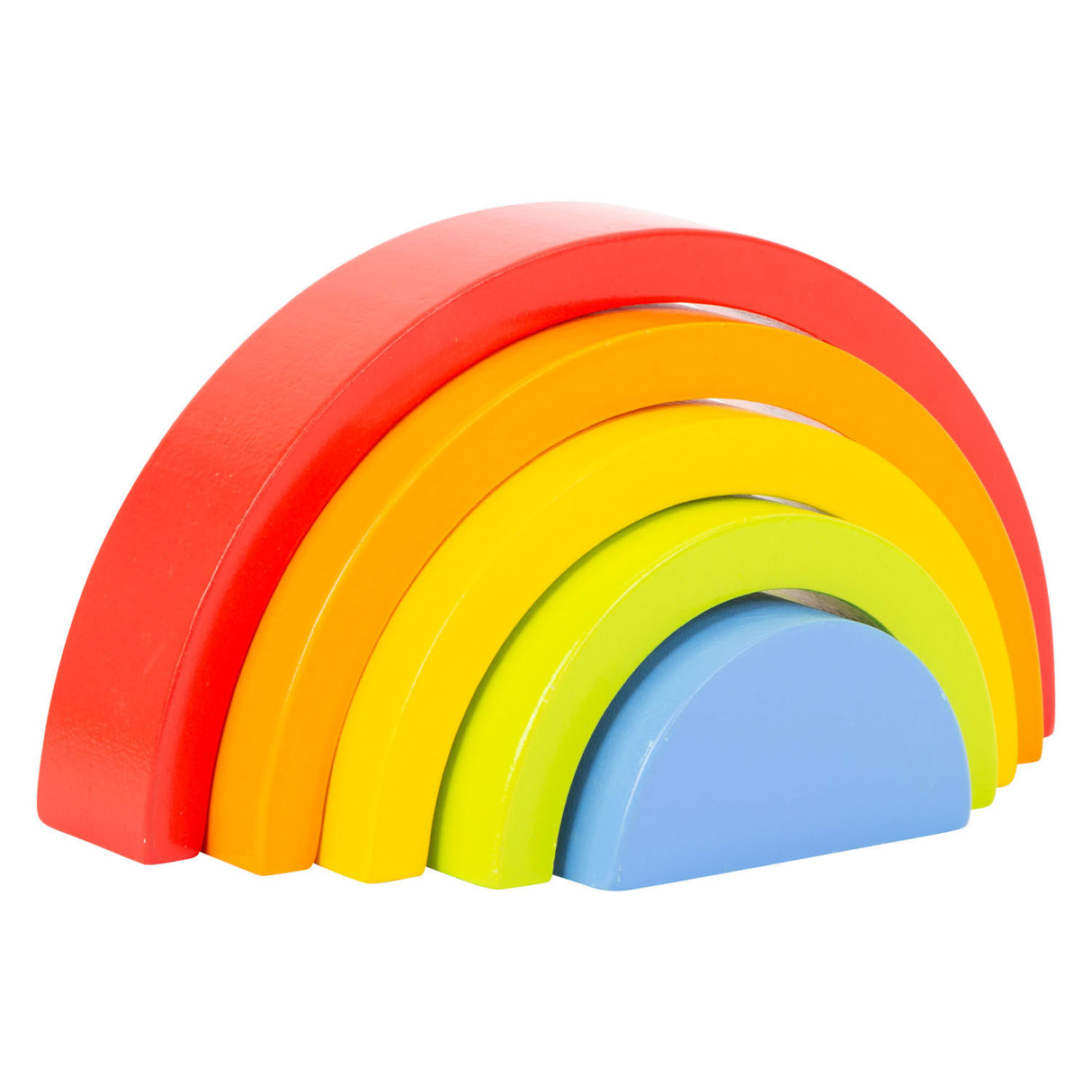 Small Foot - Regenbogen Holzbausteine, 5 Stk.