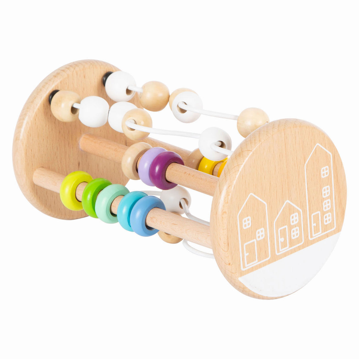 Small Foot - Holzrassel Motorik Spirale Regenbogen