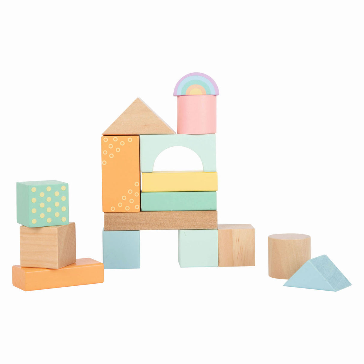 Small Foot - Holzbausteine Pastell, 50 Stk.