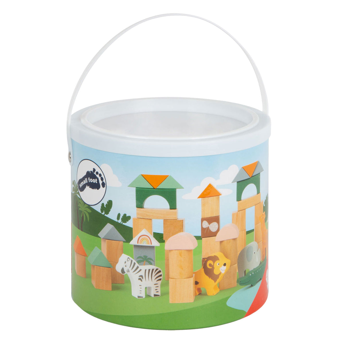 Kleine Fußhölzern Bausteine Safari, 50dlg.