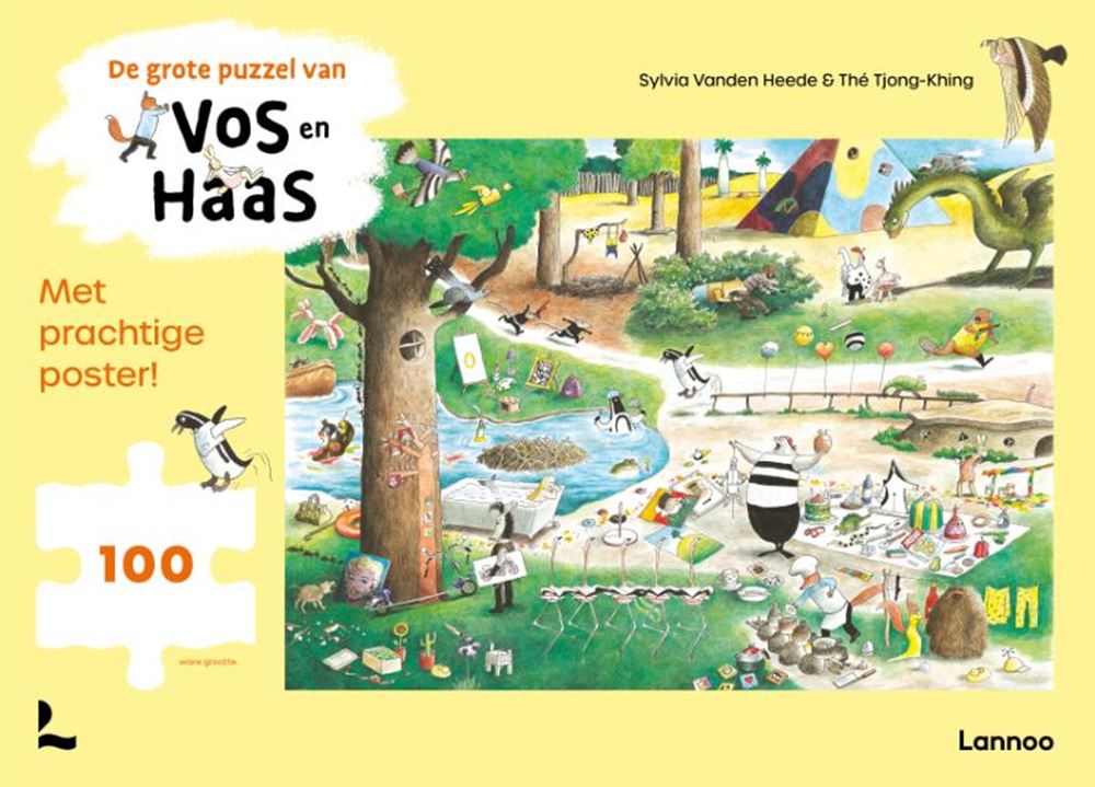Lannoo der große Fuchs und Hase Puzzle (100 Teile)