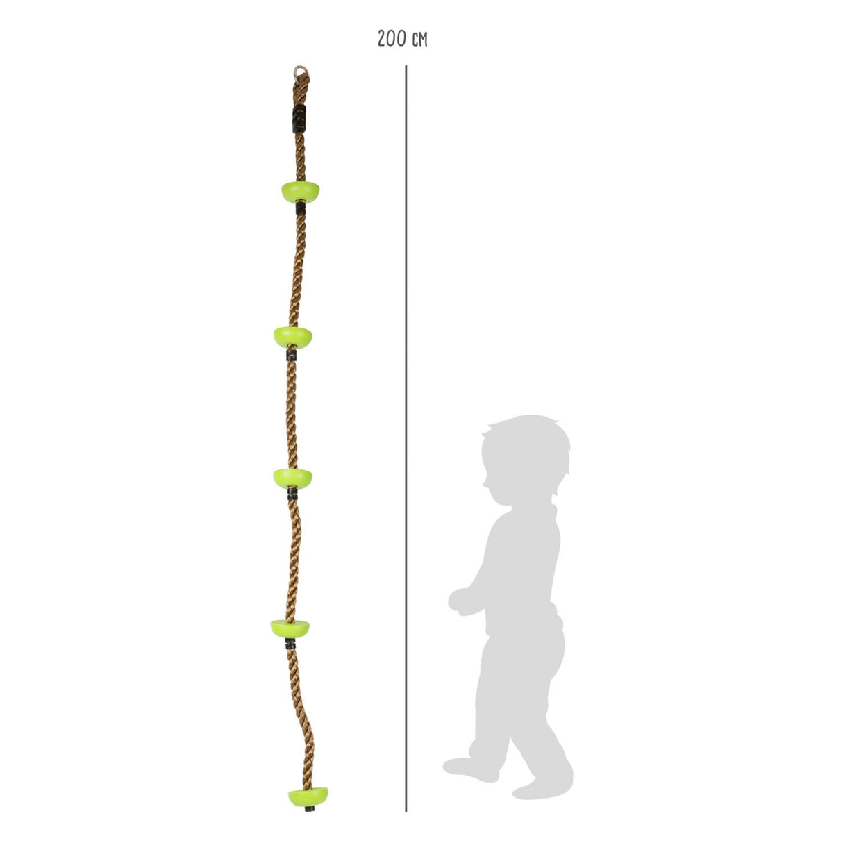 Kleiner Fuß - Kletterseil Grün, 200 cm