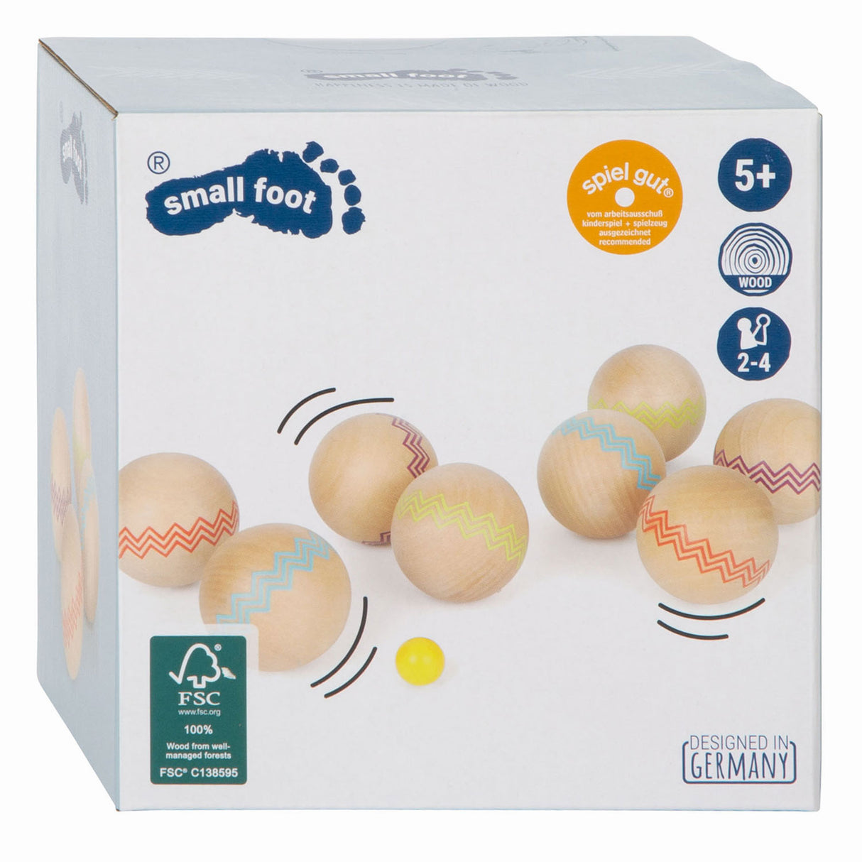 Kleiner Fuß - Holz Jeu de Boules, 9dlg.