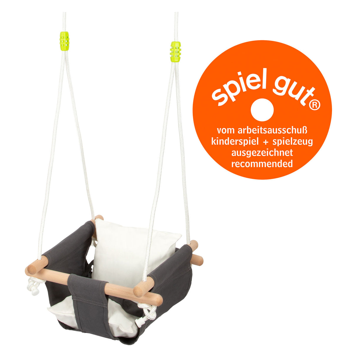 Kleiner Fuß - Holzbaby Schwung mit Kissen