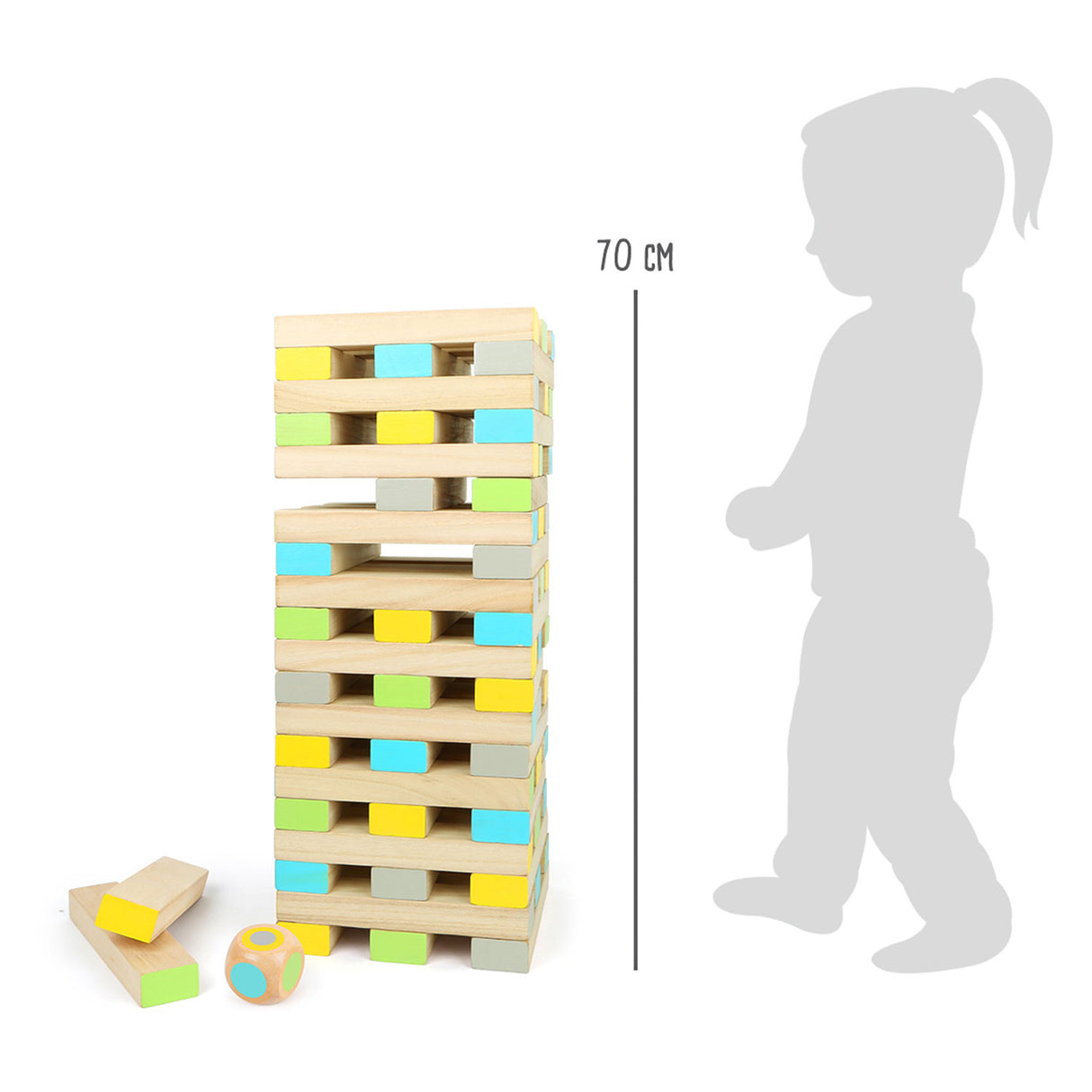 Kleiner Fuß Holz Wiebelt Tower Balance Game xxl