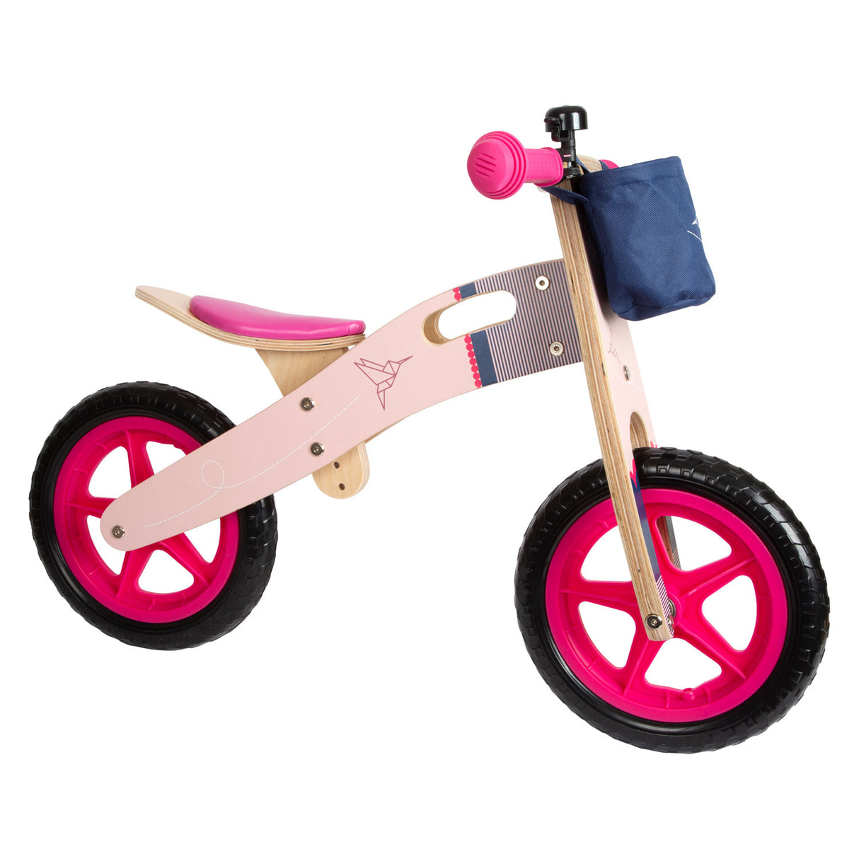 Small Foot - Holzlaufrad Kolibri rosa