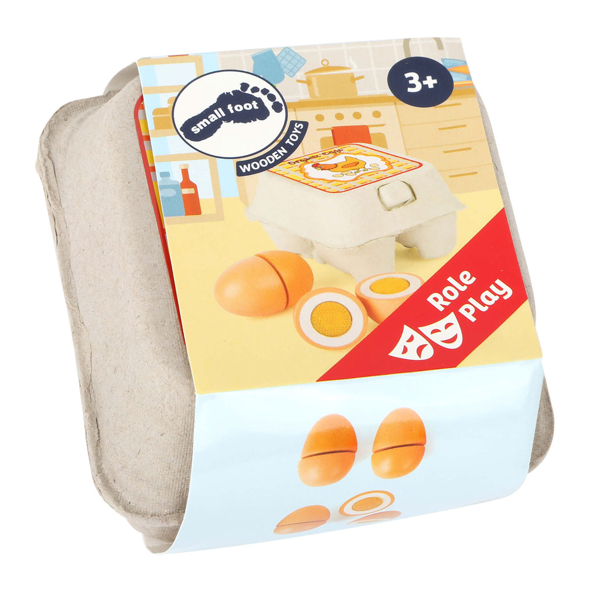 Kleiner Fuß - Holzspiele Eier, 9dlg.