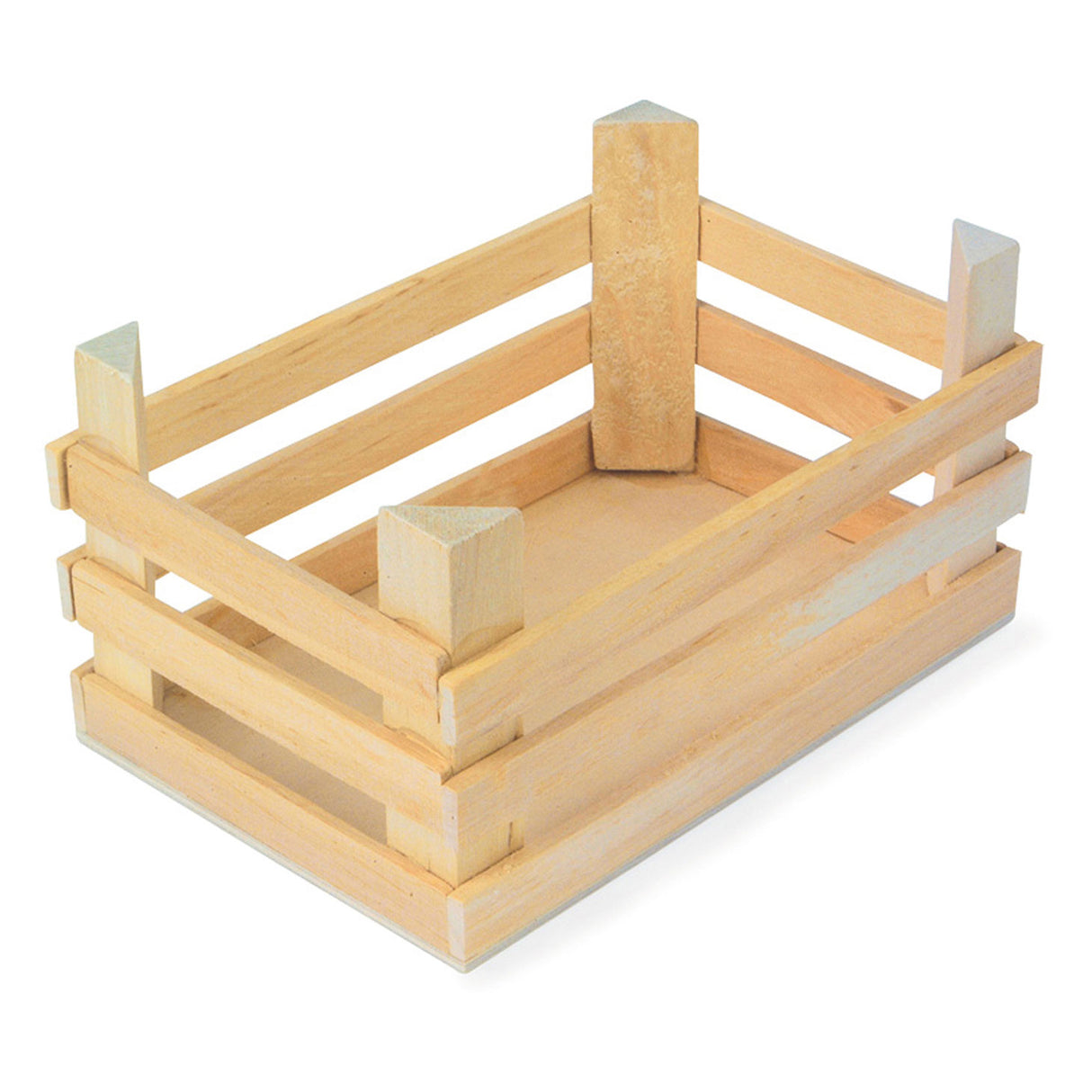 Kleine Fußholzkisten groß 18x12x9,5 cm, 3 -Set von 3