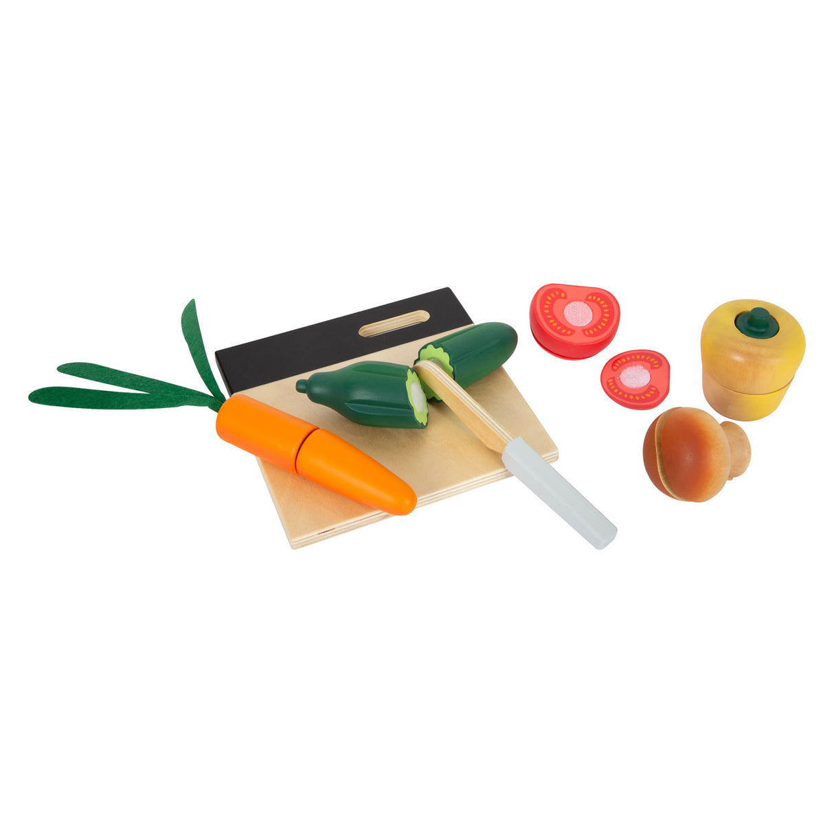 Small Foot - Schneide- und Spielgemüse-Set aus Holz, 13-teilig.